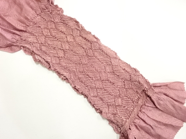 正絹　絞り　帯揚げ